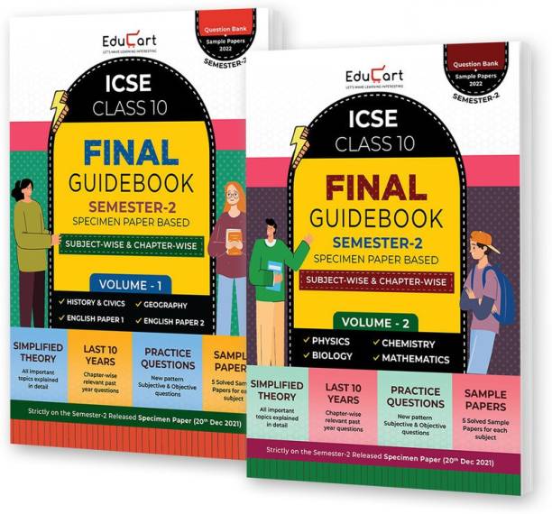 ICSE Class 10 Semester 2 Final Guidebook (Question Bank + Sample Papers) 2022