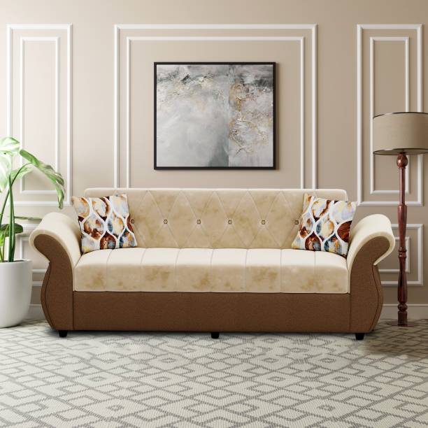 Bharat Lifestyle Alina Fabric 3 Seater  Sofa