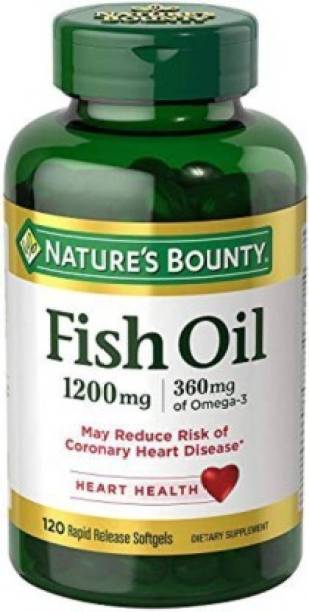 Nature's Bounty Fish Oil 1200 mg Omega-3 120 Softgels