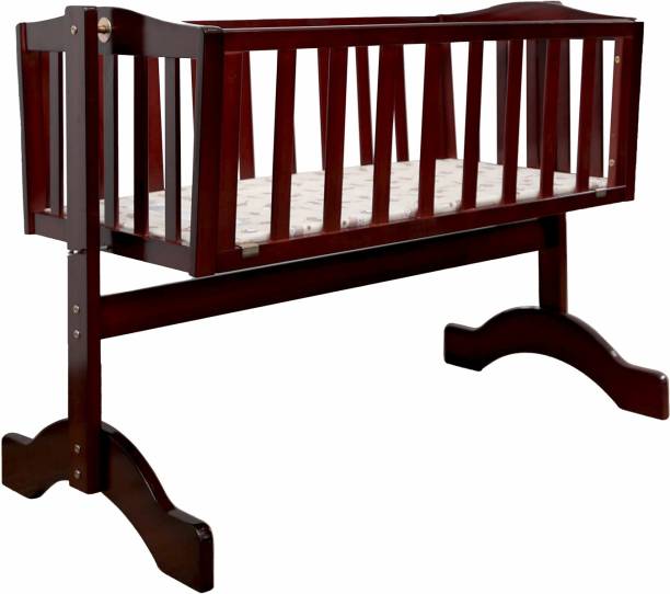 LuvLap C-10 Baby Wooden Cot, baby cradle & Crib, with Mosquito Net (without Mattress), Cot