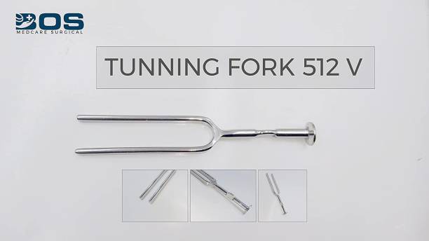 Bos Medicare Surgical Surgical Tunning Fork 512 V Stainless Steel Surgical instruments Tuning Fork
