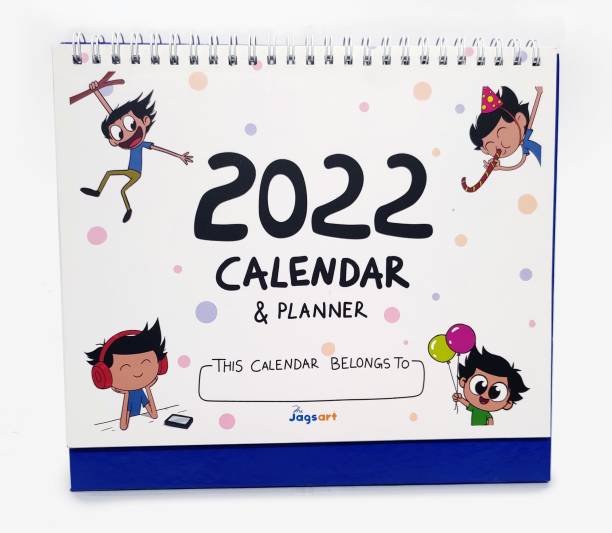 The Jagsart Desk and Planner monthly 2022 Table Calendar