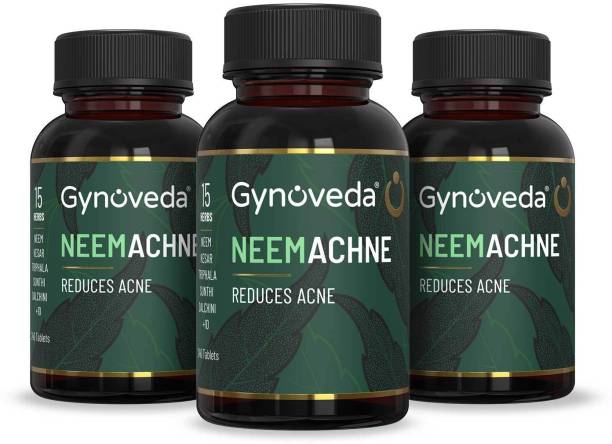 Gynoveda Neemacne Ayurvedic Tablets | Reduces Acne (720 Tablets)