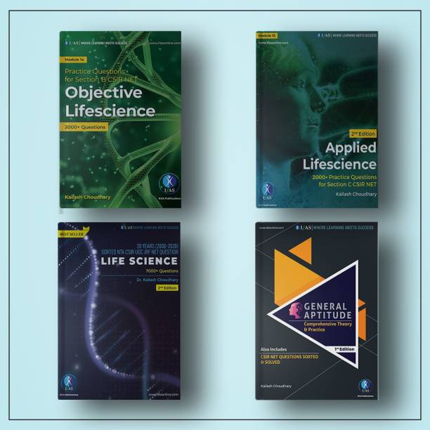 12000+ Life Science Practice Question Books for CSIR NET, GATE, SET, ICMR, JRF & DBT (4 Books)