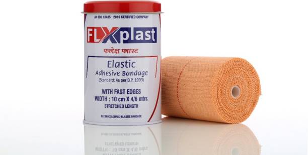FLX PLAST FLXPLAST ELASTIC ADHESIVE BANDAGE10CM*4/6MTR Crepe Bandage