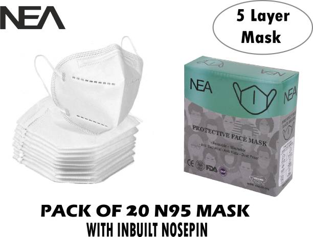 Nea N95 Mask Washable , Reusable Face Mask BIS Certified Mask FFP2 S New Mask Men mask respirator GV601 Water Resistant, Reusable, Washable