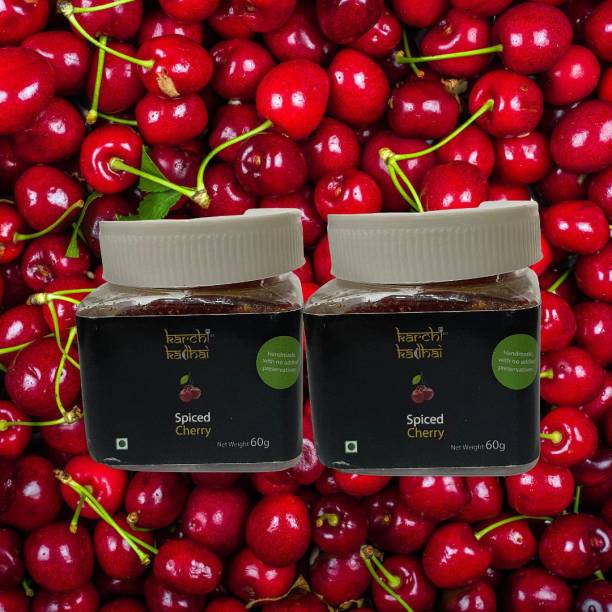 KARCHI KADHAI Masala Cherry Dried Fruits Pack of 2 each (60 gm) Cherries
