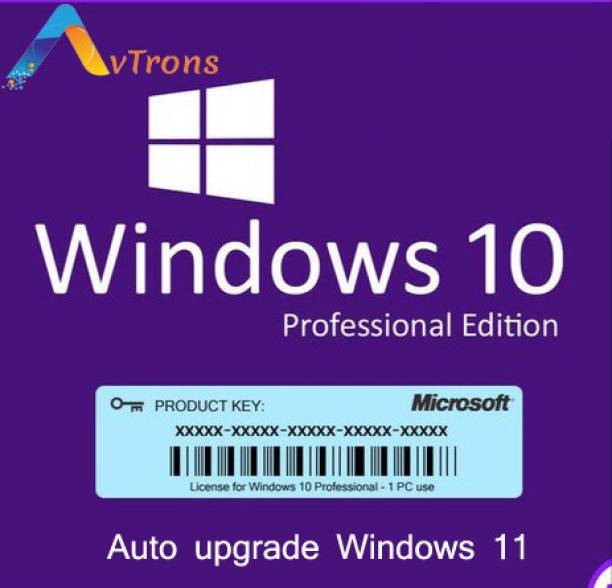 avtrons Microsoft Windows 10 Pro OEM DVD Pack (OEM Prod...