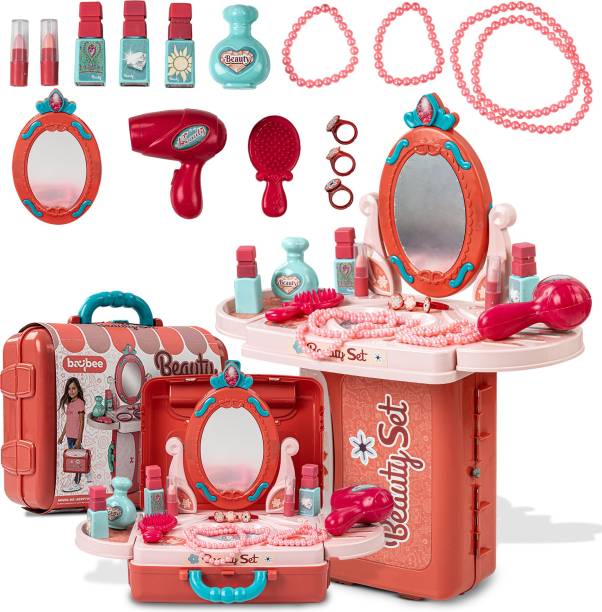 baybee 3 in 1 Beauty Makeup Kit Set Pretend Play Toys with Make up suitcase