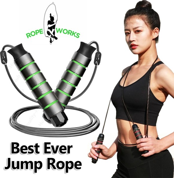 Speed Skipping Rope Adjustable Jumping Rope with Aluminium Alloy Handle and Ball Bearing Tangle-Free Exercise Rope for Fat Burning Exercises Cross Fit Training Exercis Fitness 
