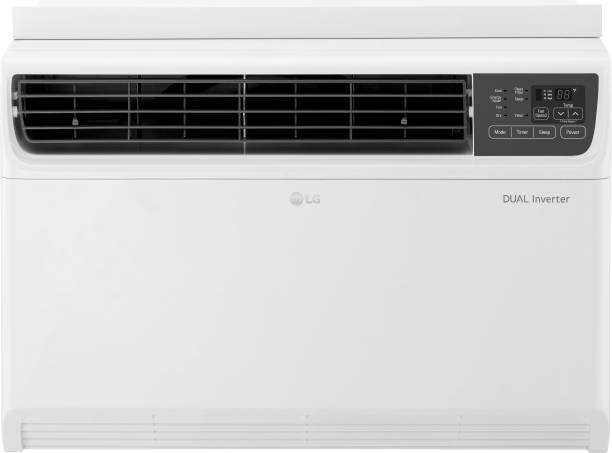 LG Convertible 4-in-1 Cooling 1.5 Ton 4 Star Window Dual Inverter HD Filter, Clean Filter Indicator AC  - White
