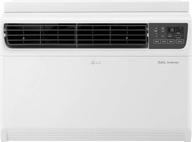 LG Convertible 4-in-1 Cooling 1.5 Ton 4 Star Window Dual Inverter HD Filter, Clean Filter Indicator AC – White