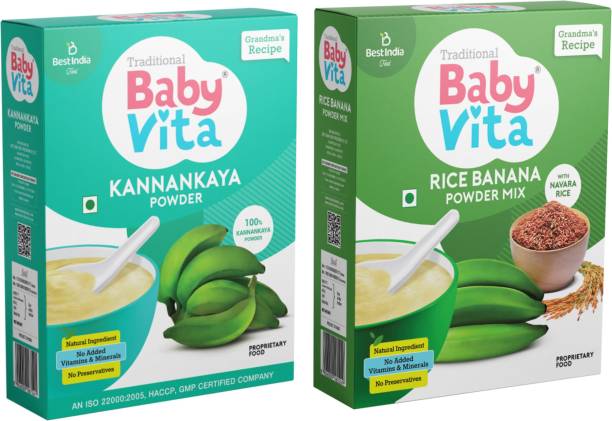 Babyvita Kannankaya & Rice-Banana Powder Mix|No Added Vitamins & Minerals Cereal