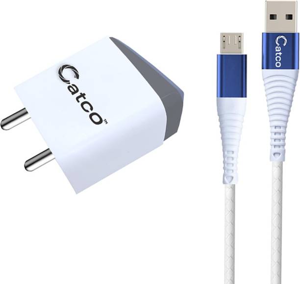 Catco 3.1Amp 5W Wall Charger With 2.4A Fast Charging Micro USB Cable Compatible with 5 W 3.1 A Multiport Mobile Charger with Detachable Cable