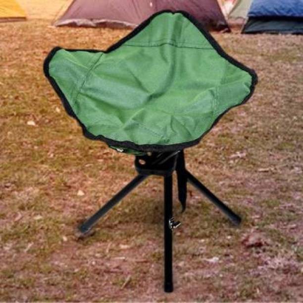 QUICKCHOICE Portable Folding Tripod Metal Chair Camping and Travelling Fishing Stool Outdoor & Cafeteria Stool