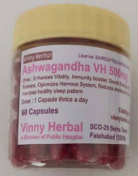 Vinny Herbal Ashwagandha VH 500mg Capsules