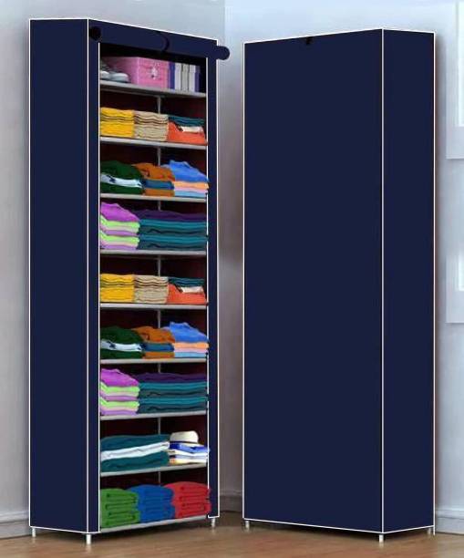 FurniGully Carbon Steel Collapsible Wardrobe
