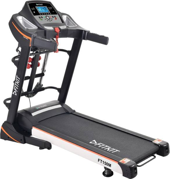 FITKIT FT150M 4.5HP Peak DC-Motorised, With Free at home installation and Live Session Treadmill