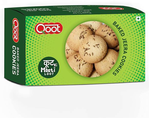 QOOT Premium Baked Jeera Cookies - Delicious Jeera Biscuits - Healthy And Tasty Cookies