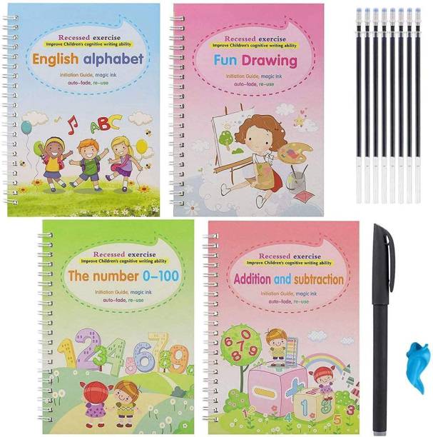 AXILA magic pen magic practice copy book for kids activity books for 3 year old book