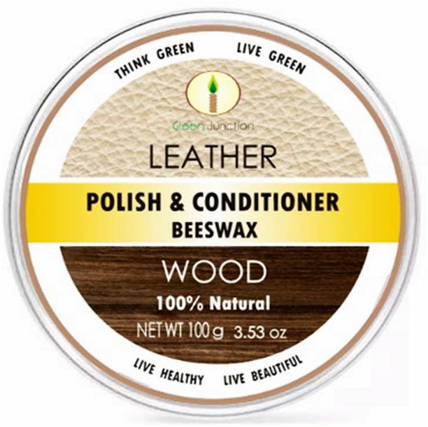 Green Junction Wood & Leather Wax Polish 100 GMS (Beeswax Polish) Surfboard Wax