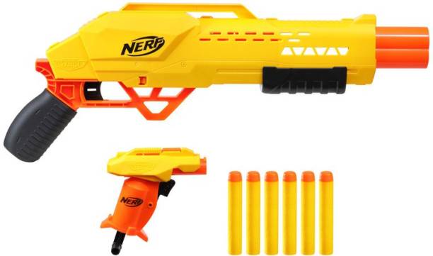 Nerf Alpha Strike Tiger DB-6 and Stinger SD-1 Blasters with 6 Official Elite Darts & Plastic Bullets