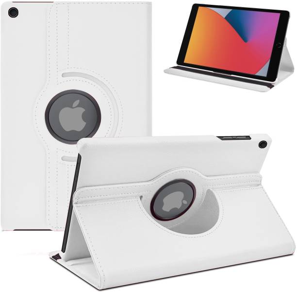 TGK Flip Cover for Apple iPad 9th Gen 10.2 inch with 360 Degree Rotating Leather Smart Rotary Swivel Stand