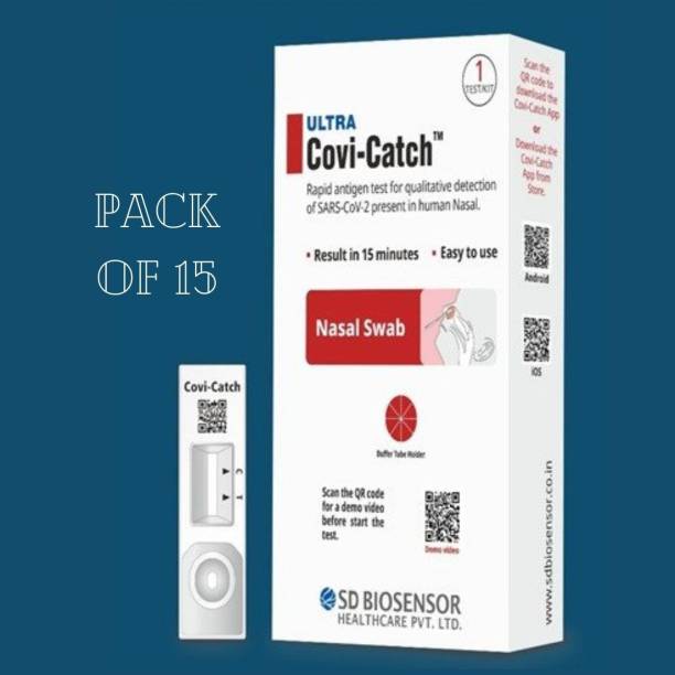 ULTRA Covi-Catch Covid-19 ICMR Approved Rapid antigen Self test Kit (Pack of 15) - COVID-19 Rapid Antigen Kit (Home-based/self)