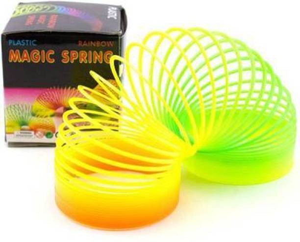 PARIVRIT Spring Rainbow Bouncy Expandable Slinky Toys(PACK OF1) MAGIC SPRING Gag Toy