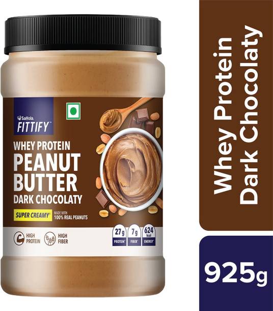 Saffola Fittify Whey Protein Peanut Butter Dark Chocolaty Super Creamy 925 g