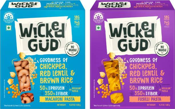 WickedGud Fusilli and Pasta|Gluten Free| High Protein Macaroni Pasta