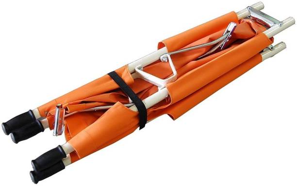 Bos Medicare Surgical Double fold Stretcher for Hospital & Medical Patient -Orange Stretcher