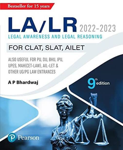 Legal Awareness And Legal Reasoning 2022-2023 |For CLAT/SLAT/AILET | Detailed Analysis Of 2020-2021 Pattern| Includes 2021 & 2020 Papers |Ninth Edition |By Pearson
