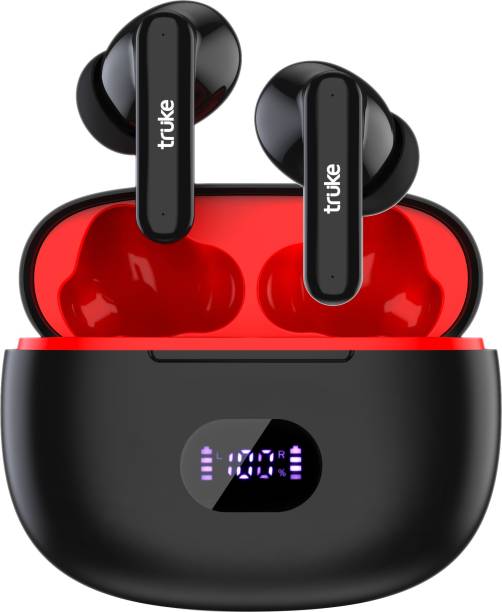 truke Air Buds+ with In-ear Sensor and APP|48Hrs Playtime| AI ENC with Quad Mic Bluetooth Headset