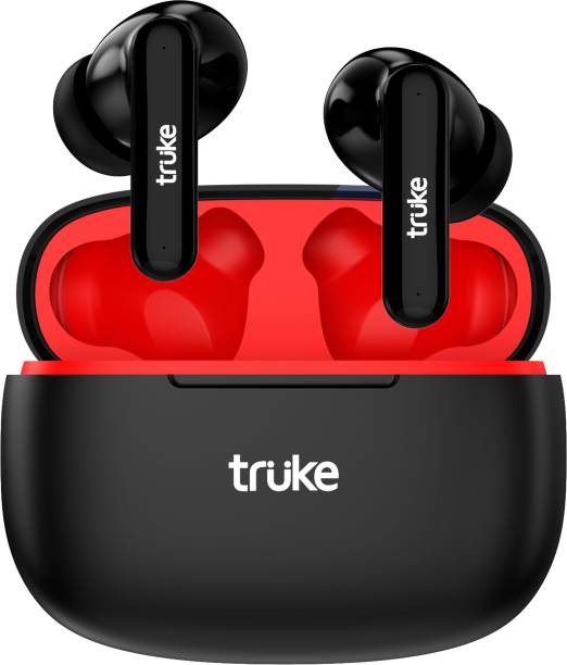 truke Air Buds with In-ear Sensor | 48Hrs Playtime | AI ENC with Quad Mic Bluetooth Headset