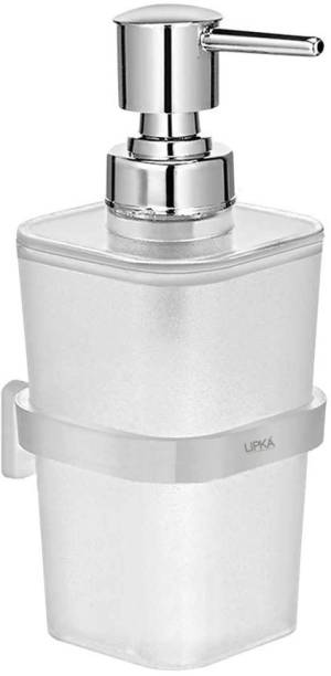Lipka Square Liquid Soap Dispenser (Wall Mounted) 350 ml Soap, Sanitizer Stand, Lotion, Conditioner, Shampoo, Gel Dispenser