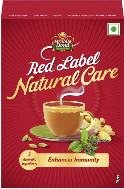 Red Label Natural Care Cardamom, Ginger, Liquorice, Tulsi Tea Box