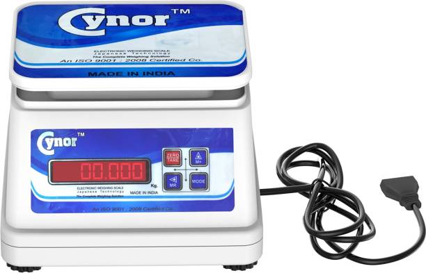 MCP Cynor ABS 30kg x 1g Accuracy, Chargeable Front & Back Display for Shops kitchen Weighing Scale
