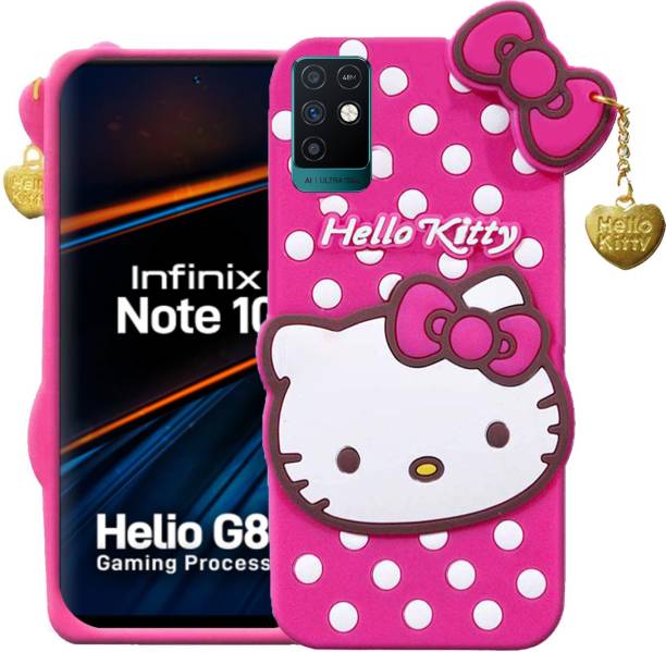 WEBKREATURE Back Cover for Infinix Note 10, Cute Hello KITTY Case
