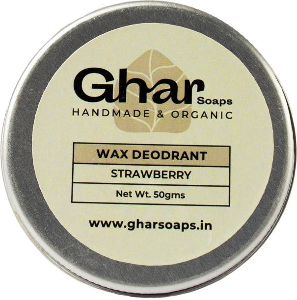 GHAR SOAPS Organic Deodorant For Women And Men With Strawberry Fragrance (50 Gm) Deodorant Cream  -  For Men & Women