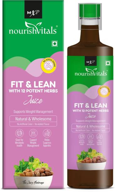 nourishvitals Fit & Lean Juice - With 12 Potent Herbs| Natural & Wholesome