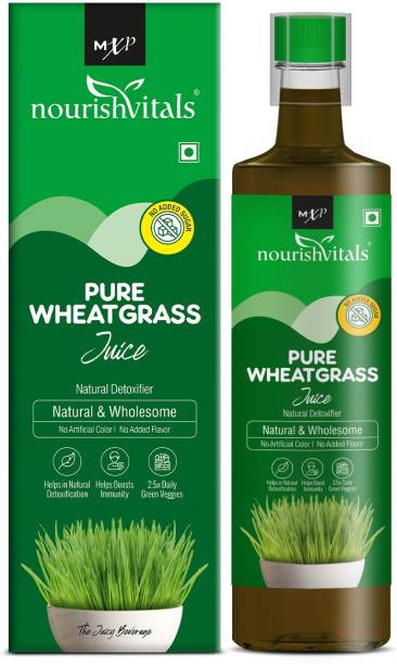 nourishvitals Pure Wheatgrass Juice - Natural Detoxifier Natural & Wholesome