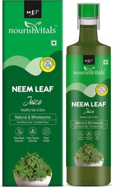 nourishvitals Neem Leaf Juice |Natural & Wholesome| For Healthy Hair & Skin