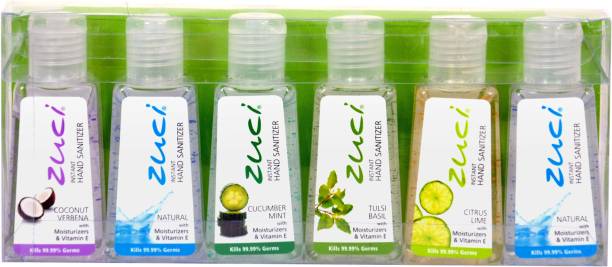 Zuci Zuci Assorted Combo Pack -Pack of 6 Hand Sanitizer Bottle