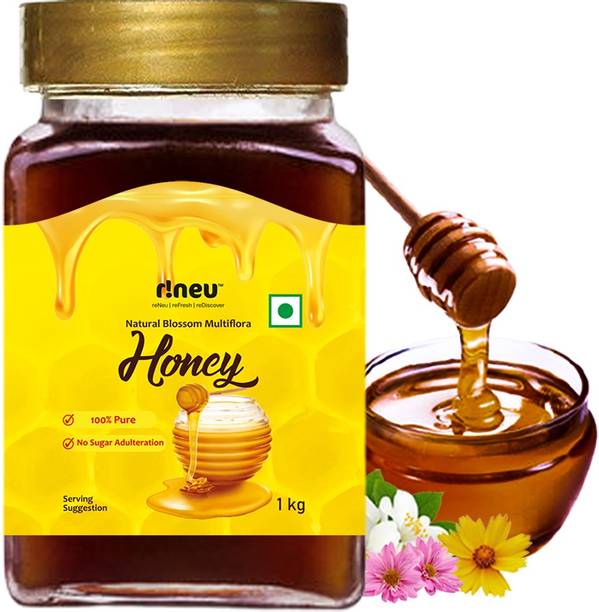 r!neu Honey - Natural Blossom Multiflora - 100% Pure Honey - No Sugar - Unadulterated