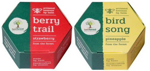 Last Forest Pineapple & Strawberry Beeswax Lip Balm Pineapple, Strawberry