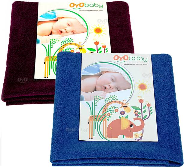 Oyo Baby Baby Bed Protector Sheet, Baby Waterproof Sheet, Baby Dry Sheet Pack Of 2