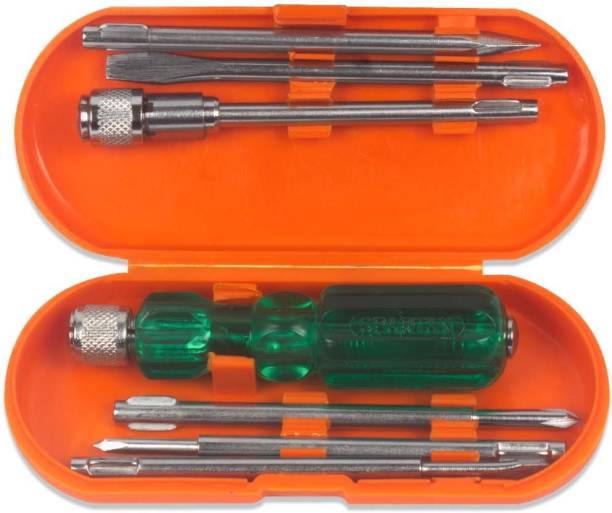 Spartan BS-02-Pro 6-Pieces With Neon Bulb Screwdriver Kit For Home And Other Use(Green) Standard Screwdriver Set