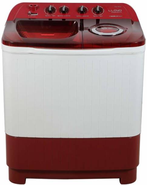 Lloyd 7.5 kg Semi Automatic Top Load Red, White