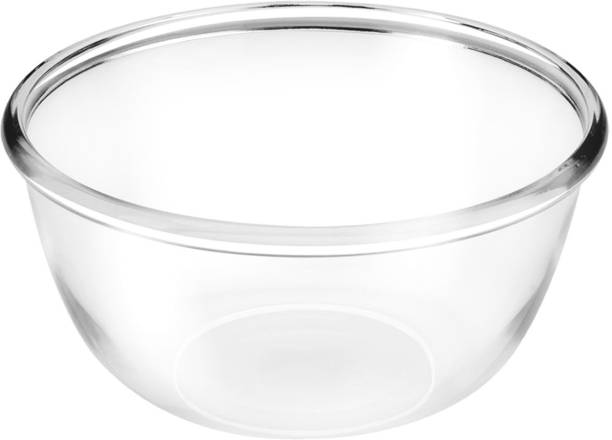 TREO Mixing Glass Bowl, 1 Piece, 440 ml, Transparent Glass Serving Bowl